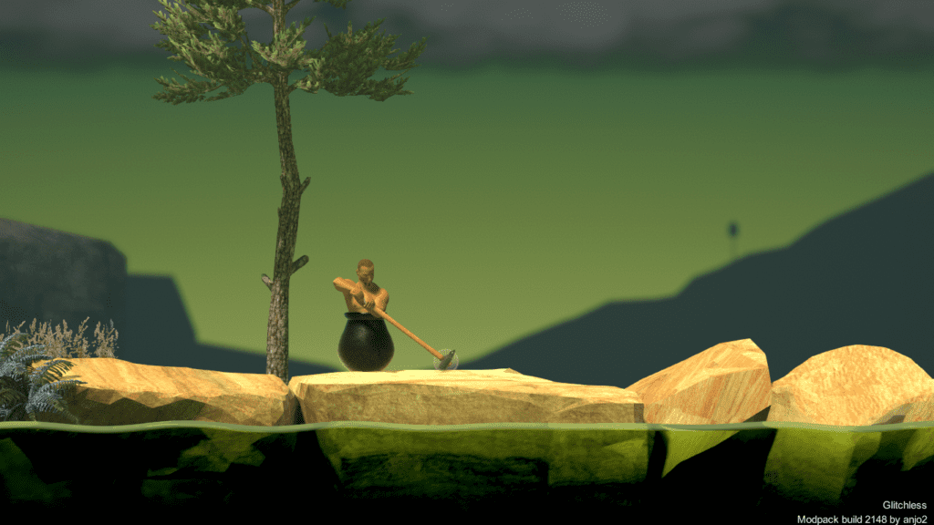 Devil's chimney skip (Getting Over It with Bennett Foddy) 