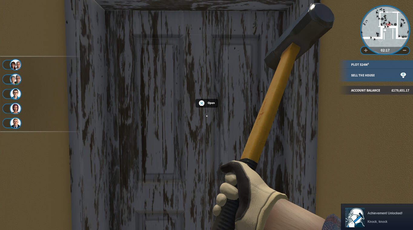 House Flipper Trophy knock knock